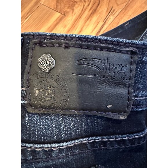 Silver Jeans Suki 17” Women’s Bootcut Denim –‎ Embellished Pockets - Picture 11 of 12